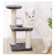 คอนโดแมว 3 ชั้น ที่ลับเล็บแมว คอนโดมินิ ของเล่นสัตว์เลี้ยง เสาลับเล็บแมวมินิ #P003