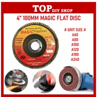 4” MAGIC Sand Paper Flap Disc Sanding Disc Sand Paper Sander Pad