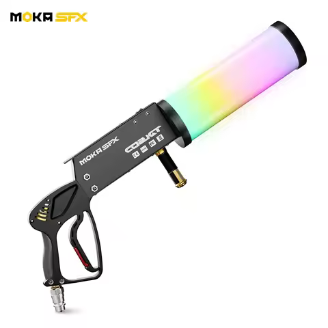 MOKA SFX Led Co2 Gun Handheld Cryo Led Co2 Jet Machine Pistol Special Effects Co2 Cannon Guns With L