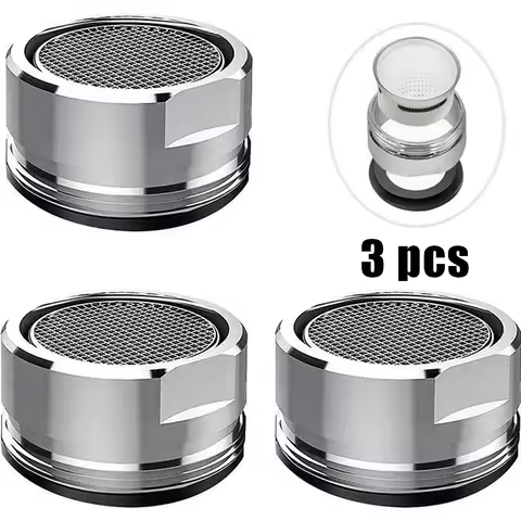 3Pcs Brass Water Saving Faucet Tap Aerator Replaceable Filter Mixed Nozzle M2 Filter Mouth Bathroom 