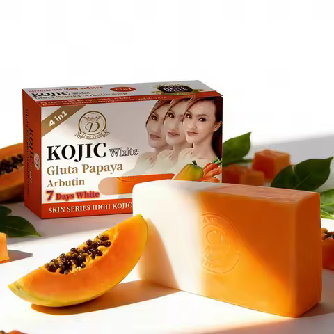Kojic Acid Vitamin C Soap Papaya Handmade Essential Oil Soap Face Soap Body Skin-beautifying Bath So