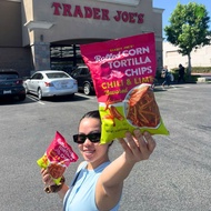 American Spicy and Sour Grilled snack - TRADER JOE'S Rolled Corn Tortilla Chip Chilli & Lime 9oz (25