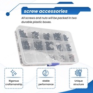 500Pcs Universal RC Screw Kit Hardware Fasteners Set for 1/8 1/10 1/12 1/16 RC Cars