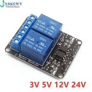 3V 5V 12V 24V 2 Channel Relay Module High and low Level Trigger Optocoupler Isolation Relay Module