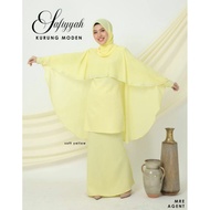 baju kurung moden baju kurung dewasa baju kurung cutting kain duyung safiyyah soft yellow