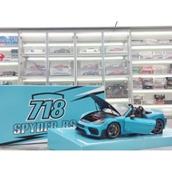 MINICHAMPS 1/18 Porsche 718 SPYDER RS 2024 Ipanema Blue