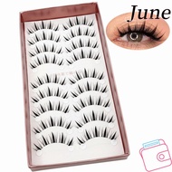 JUNEGOODS Manga Lashes, Wispy Strip Natural Long Eyes Lashes, Women's Beauty Anime Soft Fake Lashes 
