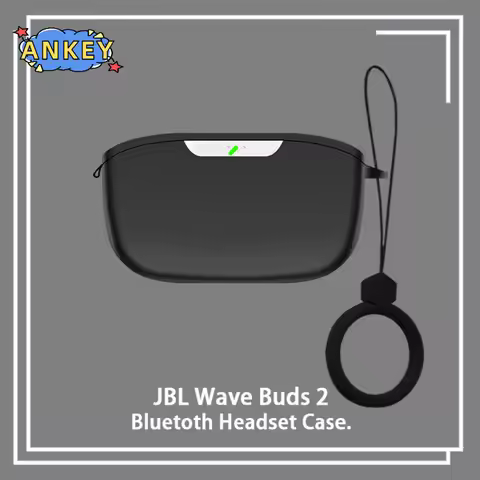 Case for JBL Wave Buds 2 Protective Cover ring Anti-fall Soft Silicone Wireless Bluetooth Earbuds Ca