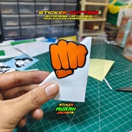 COOL WATERPROOF REFLECTIVE CUTTING BOXING HAND STICKER