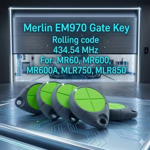5PCS Merlin E970M For MR550EVO MR60 MR600 CR625EVO CR655MYQ Command Transmitter Gate Opener Rolling 
