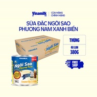 Thùng 48 hộp Creamer sữa đặc Ngôi Sao Phương Nam xanh biển- Hộp thiếc 380g