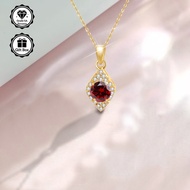 LAMVOICE Marquise Zirconia Necklace Wedding Anniversary Gift For Girlfriend
