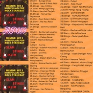 Usb pendrive lagu memori kumpulan pop rock 059 A59 SLAM-STINGS-IKLIM