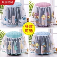 Air Fryer Cover Anti-dust Cover Lace Embroidered Anti-dust Cover Round Kitchen Small Appliances Cover Towel Modern Simple