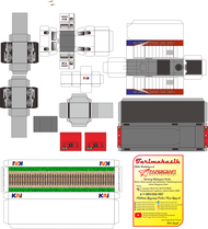 Pola Kertas Papercraft Lokomotif BB 303