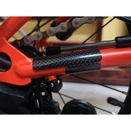 Carbon fiber Brompton chain stay and E hook protector