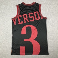 76People Team3#Iverson IVERSON MN Large Face Print Retro Version Basketball Jersey American Style