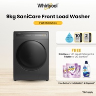 Whirlpool FWEB9012GG SaniCare 9kg Front Load Washer, 1400rpm with 2 Years Warranty