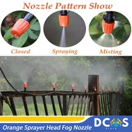 Orange Sprayer Head, Fog Nozzle for Sprayer Garden Sprinkler Spray/