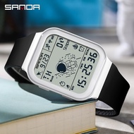 SANDA Calories Record Large Screen Digital Multi-Function Watch 6101-2
