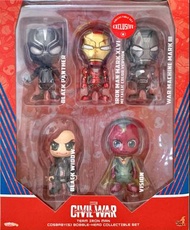 全新 Cosbaby Civil War Set 套裝 Ironman Mark 46 War Machine 3 Black Widow Vision Panther