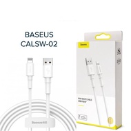 Baseus CALSW-02 fast charging cable for Iphone/Ipad 1m max 2.4A long (white) - Genuine product