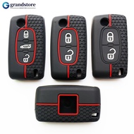 GRANDSTORE Silicone Key Case Protected Cover Fob For Peugeot 208 2008 308 3008 508 408 307 4008 E9W9