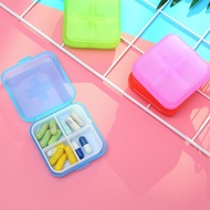 Multi-Function 4 Slots Plastic Pill Storage Box Portable Medicine Case Outdoor Travel Organizer