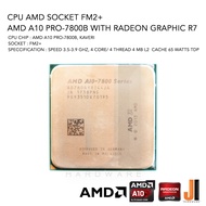 CPU AMD A10 Pro-7800B 4 Core/ 4 Thread 3.5-3.9 Ghz 4 MB L2 Cache 65 Watts TDP No Fan Socket FM2+ (สิ