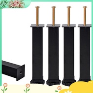 [dinghingxi2im]4 Piece Metal Furniture Support Legs Adjustable Height 20 to 22cm Heavy Duty Bed Cent