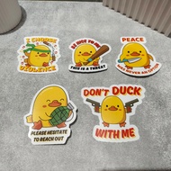 Dangerous Duck Sticker Pack | Cool Cute Duck Stickers | Waterproof Vinyl