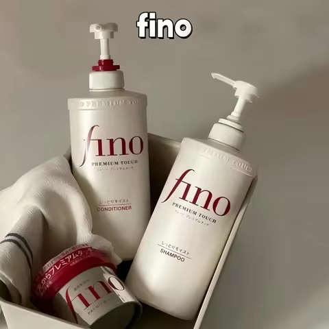Fino Shampoo/Conditioner/Premium Touch Hair Mask, Repair Damaged Hair Oil Control Smooth Frizzy Hair