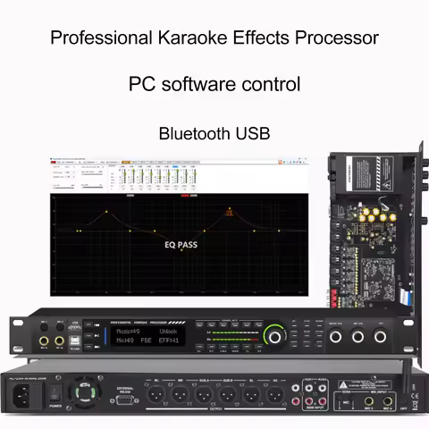 ShennDare KX800 Karaoke Effect Processor Professional KTV Front Effector Sound Audio System Digital 