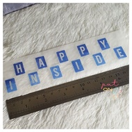 (happy Inside) DTF Clothes sticker/Screen Printing Picture sticker/iron-on sticker/sticker For Cloth