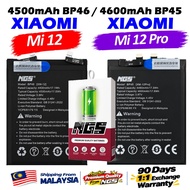 ORIGINAL NGS Brand BP45 Battery/ BP46 Battery Compatible For XIAOMI Mi 12 5G / Mi 12X 5G / Mi 12 Pro