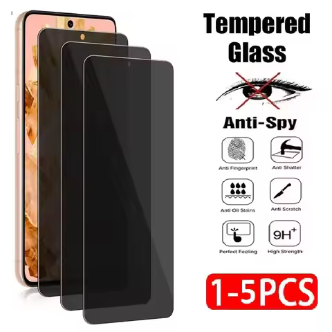 1-5Pcs Privacy Tempered Glass Screen Protector for Vivo U3 U10 U3X Y19 Y9S Z1X Z5 V25E V17 Neo IQOO 