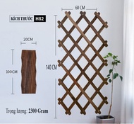[Freeship MAX] [Xuất Khẩu] Kệ gỗ treo cây ban công chung cư nhiều kích thước R60cmx C200cm - Hàng Rà