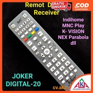 Remot Set top Box Joker Digital 17 19 20 Receiver Multi STB TV