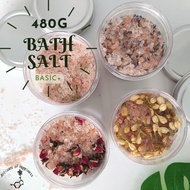 480g  Bath Salt Body / Foot Soak / Scrub/ Rendam Kaki | Himalayan Pink Salt | Epsom Salt | Essential Oil (basic +)