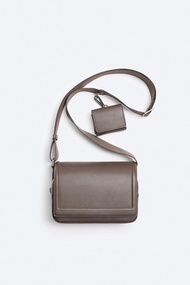 Zaraคาดกระเป๋าผู้ชายใหม่สีดำลำลองอเนกประสงค์พับได้กระเป๋าหิ้วแฟชั่นของผู้ชายบุรุษไปรษณีย์ขนาดเล็กกระ