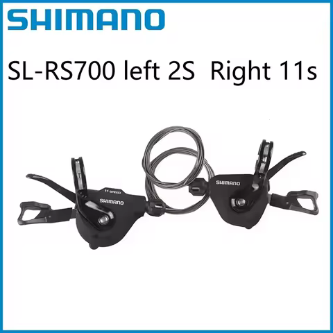 SHIMANO 105 SL RS700 Black Shifter Right 11Speed Left 2Speed Shift Lever Flat Bar Road Bicycles SHIM