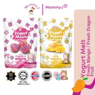Halal MommyJ Yogurt Melts - Mango / Dragonfruit 7m+ (20g) |Snek Yogurt - Buah Naga / Buah Mangga 7bu
