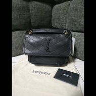 [全新] Saint Laurent YSL baby niki 羊皮 黑色