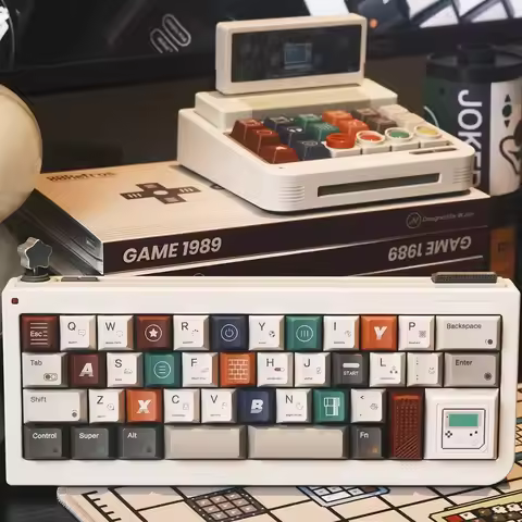 80Retros GB40 Mechanical Keyboard Wireless Tri-mode Custom GASKET Hot-Swap Aluminum Shell Retro Mini