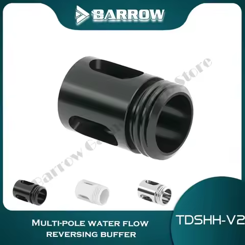 Barrow Water Flow Reversing Buffer, Water Flow Buffer Connector Joint For Water Cooling Reservoir,3 