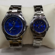 ♞,♘,♙ALBA QUARTZ Couple Watch Blue Dial Stainless Steel