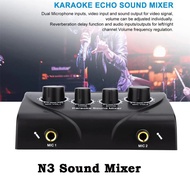Professional Microone Mixer Sound Mixer Echo Mixer Sound Speaker Microone Amplifier Audio Mixer Dual Mic Inputs N3