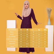 JUBAH MUSLIMAH TURKI FASHION PLAIN /JUBAH ABYUA