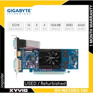 Gigabyte Geforce NVIDIA N210D3-1GI / N210TC-1GI 1GB DDR3 Graphics Card