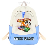Children's Backpack Free Name Hot Wheels Backpack for Kindergarten and Elementary School Children Ag